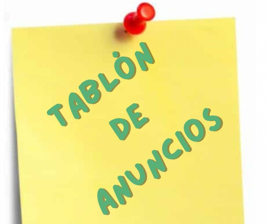 tablon anuncios